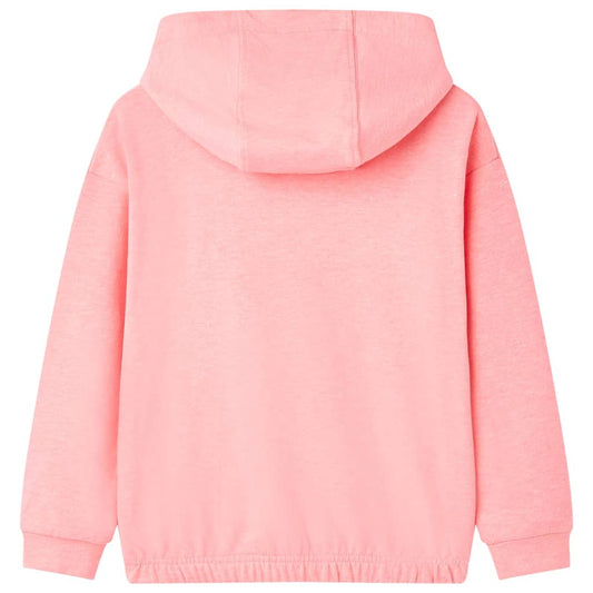 Children's light pink hoodie, size 104; Children's light pink hoodie, size 116; Children's light pink hoodie