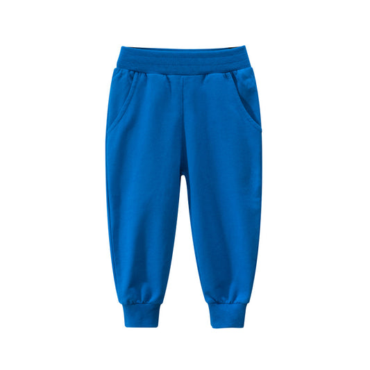 Boys Premium Cotton Sports Trousers, Autumn Comfort Fit - Kidnor