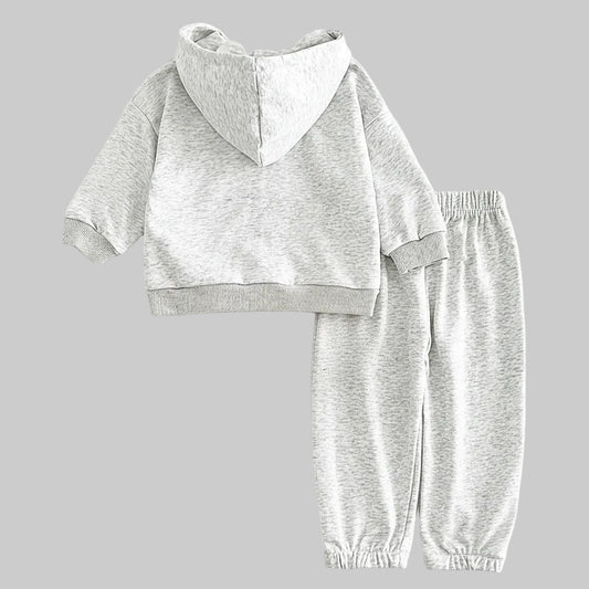 Fashion Gray Hoodie Suit - Kidnor