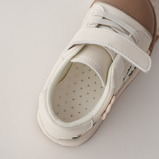 Girls Sneakers Soft Bottom Embroidered Flowers Sweet Retro - Kidnor