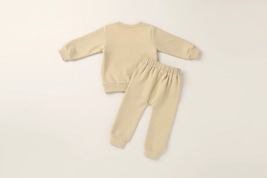 Color Block Sweatshirt and Pants Set - Kidnor