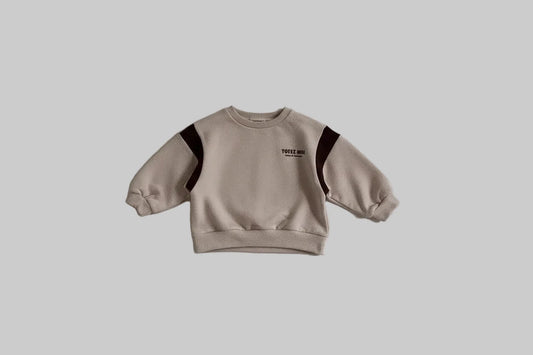 Long Sleeve Letter Print Sweatshirt - Kidnor