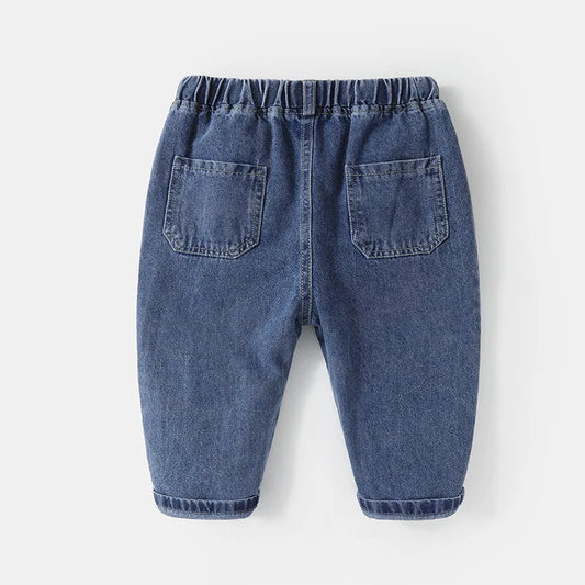 Baby Boys Jeans - Korean Fashion Casual Pants for Spring & Autumn