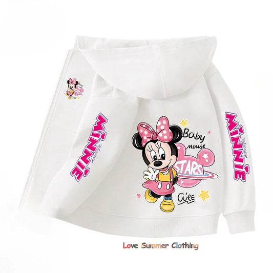 Kids Mickey Minnie Zip Up Hoodie - Kidnor