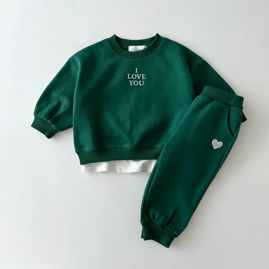 Embroidery Sweatshirt and pants set - Kidnor