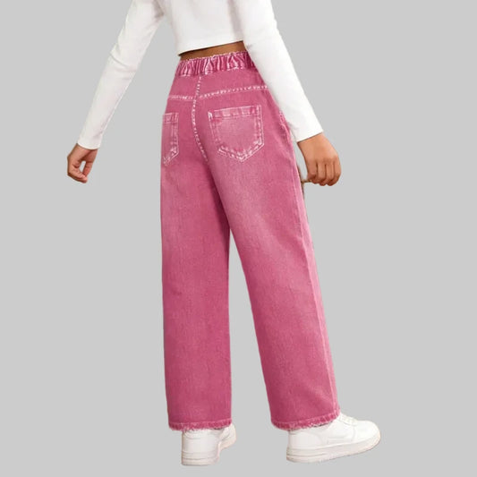 Pink Faux Jeans - Kidnor