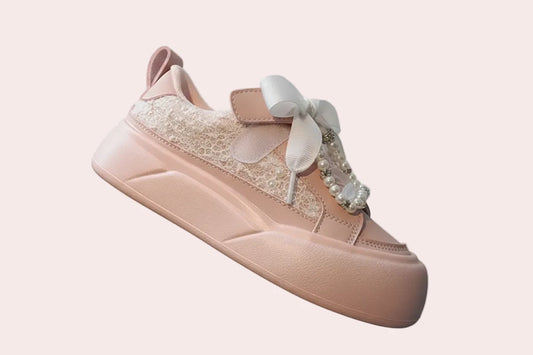 Girls' Casual Sneakers - Breathable Non-Slip School Shoes for Kids