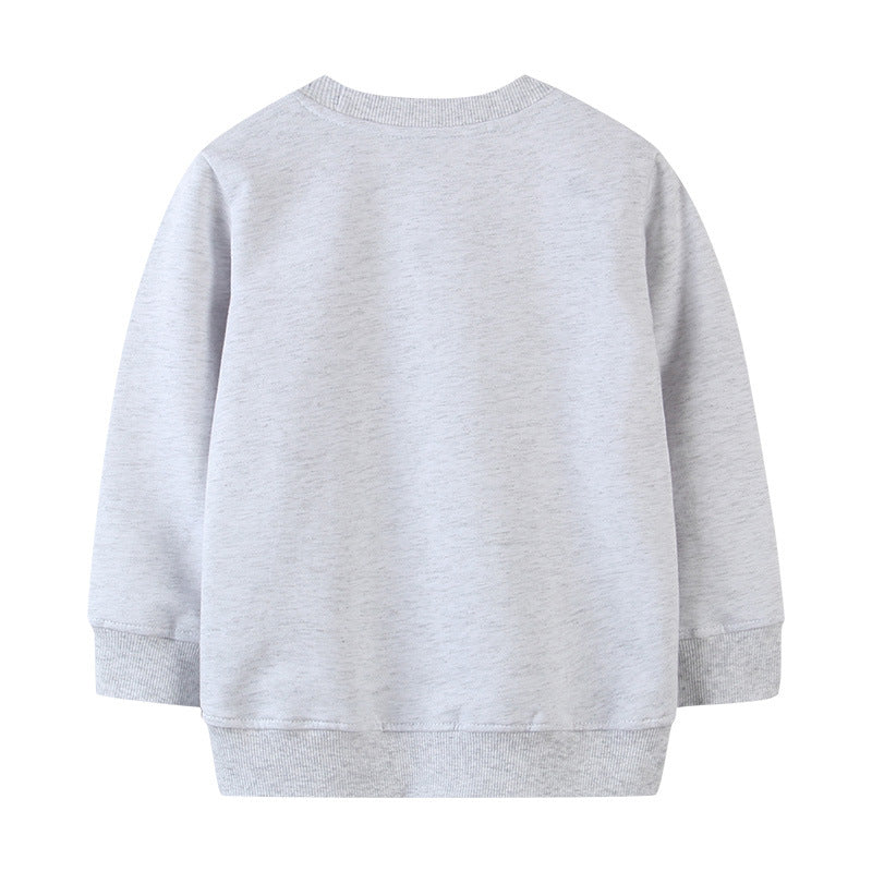 Boys Long Sleeve Cotton Printed Dinosaur Sweatshirt - Kidnor