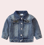 Girls' Denim Jacket Children's Western Style All Match