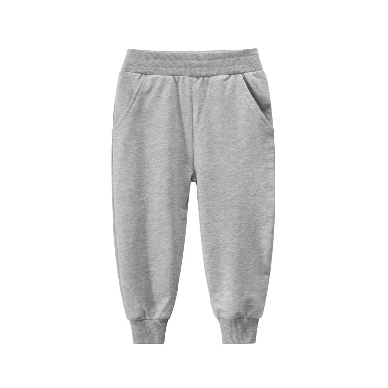 Boys Premium Cotton Sports Trousers, Autumn Comfort Fit - Kidnor