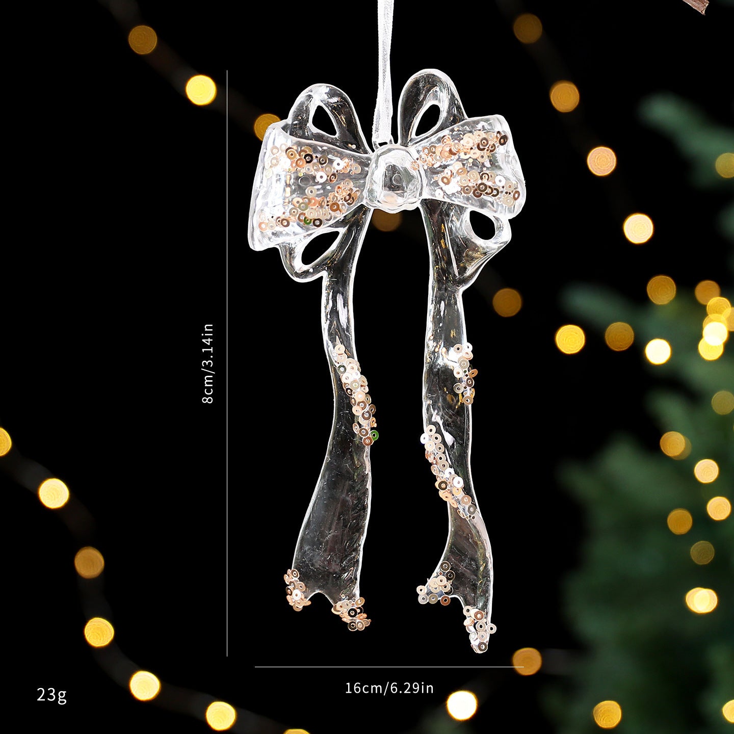 Christmas Decorations Sequined Acrylic Pendant