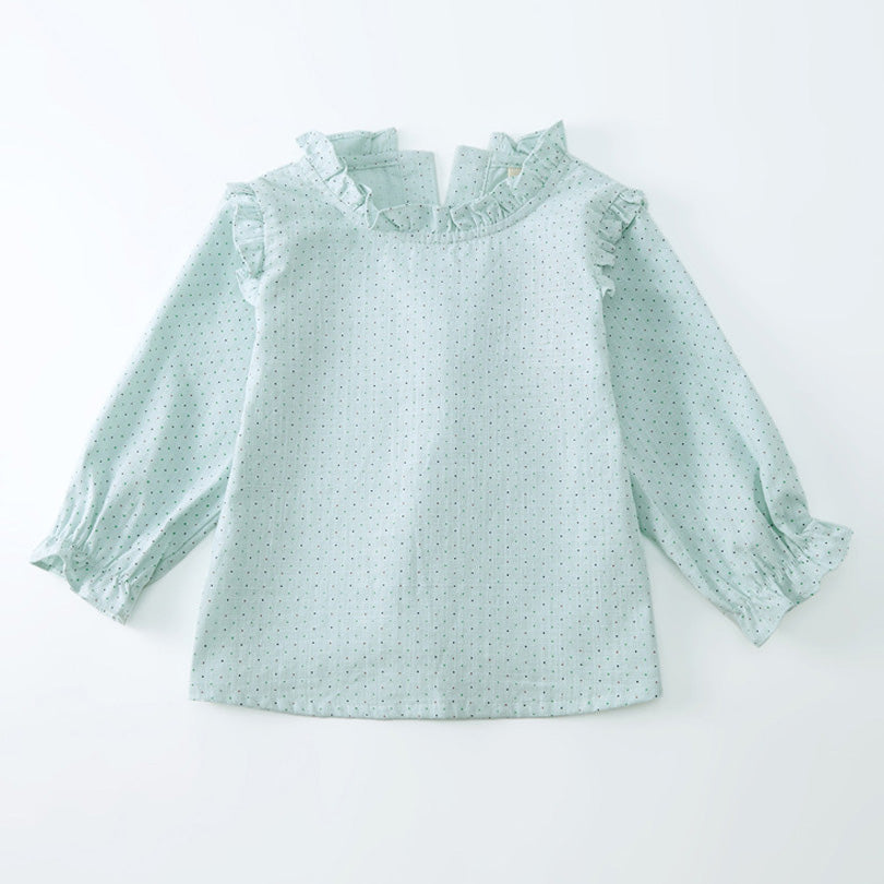 Girls' lace linen shirt - Kidnor