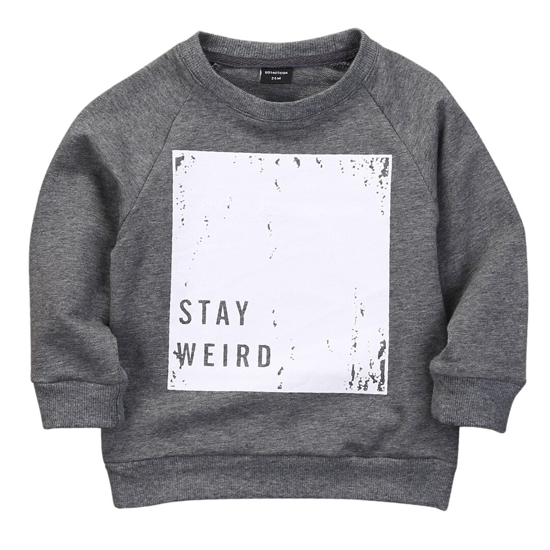 Sports Letter Printed Sweater - Kidnor
