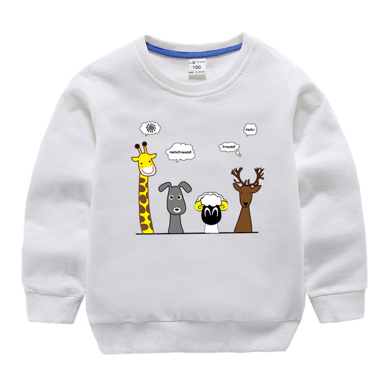 Spring and Autumn Long Sleeve Sweatshirt Baby Cotton Top - Kidnor
