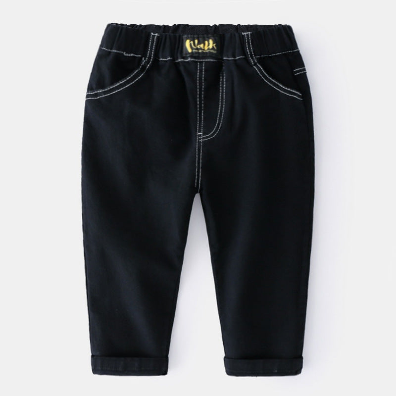 Solid Color All-Match Trousers - Kidnor