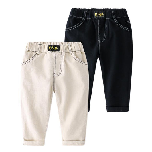 Solid Color All-Match Trousers - Kidnor