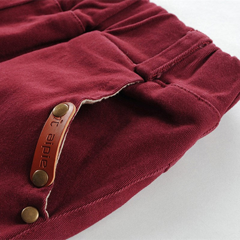 Stretch Cotton Trousers Slim-Fit - Kidnor