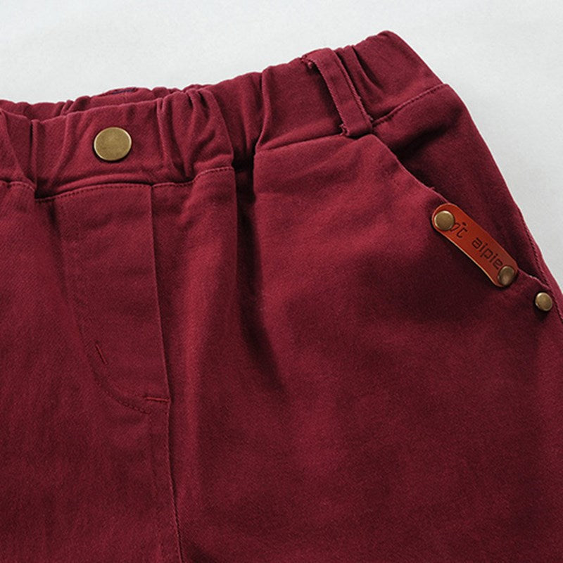 Stretch Cotton Trousers Slim-Fit - Kidnor