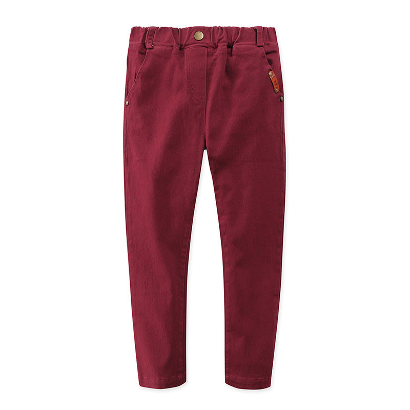 Stretch Cotton Trousers Slim-Fit - Kidnor