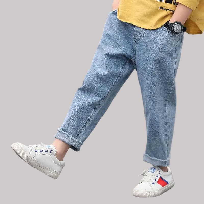 Children's Wear Boys Denim Pants Trend New Spring Fashion
