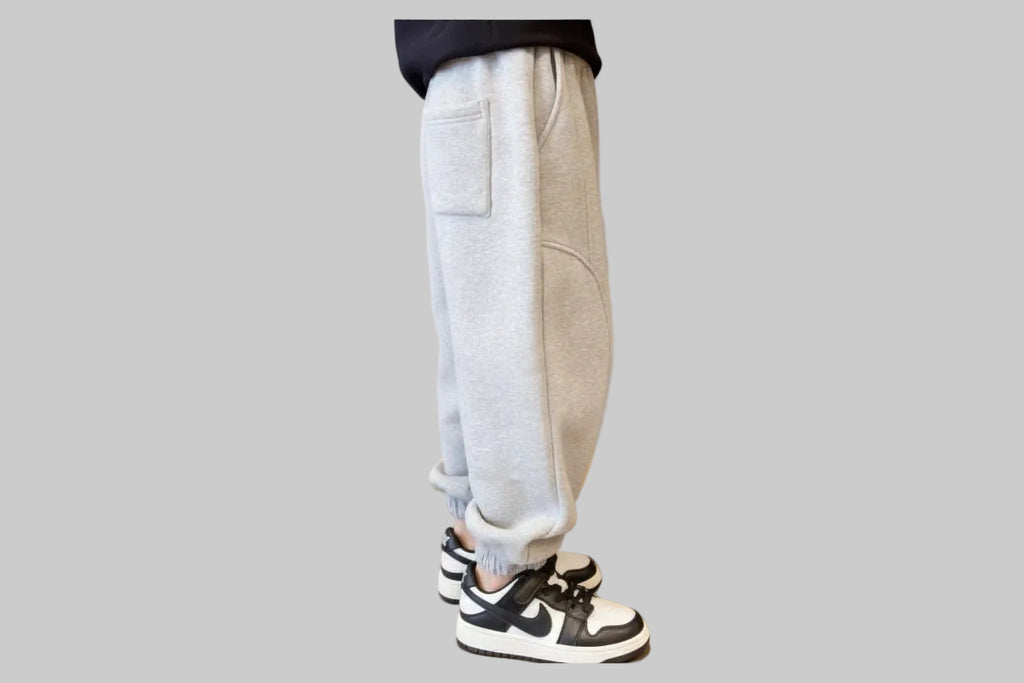 Boys' Casual Spring And Autumn Fleece Sports Pants - Kidnor