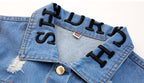 Fashion Simple Children's Denim Trench Coat - Kidnor