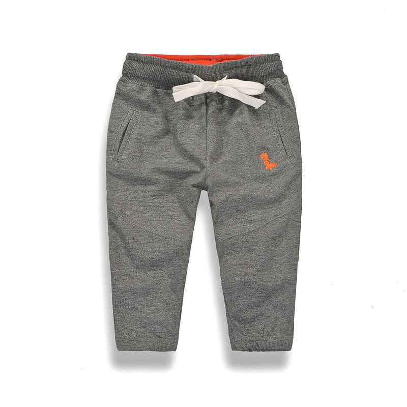 Children's Little Dinosaur Lace-up Sweatpants - Kidnor