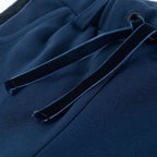 Children's trousers with black trim, navy blue, size 116
