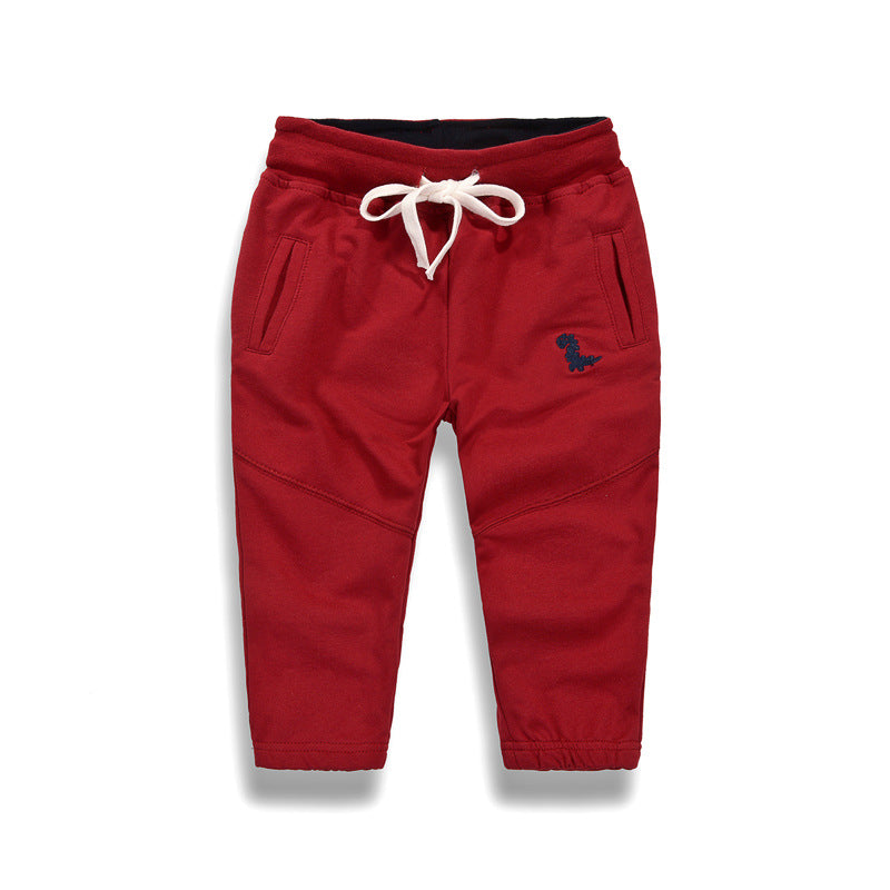 Children's Little Dinosaur Lace-up Sweatpants - Kidnor