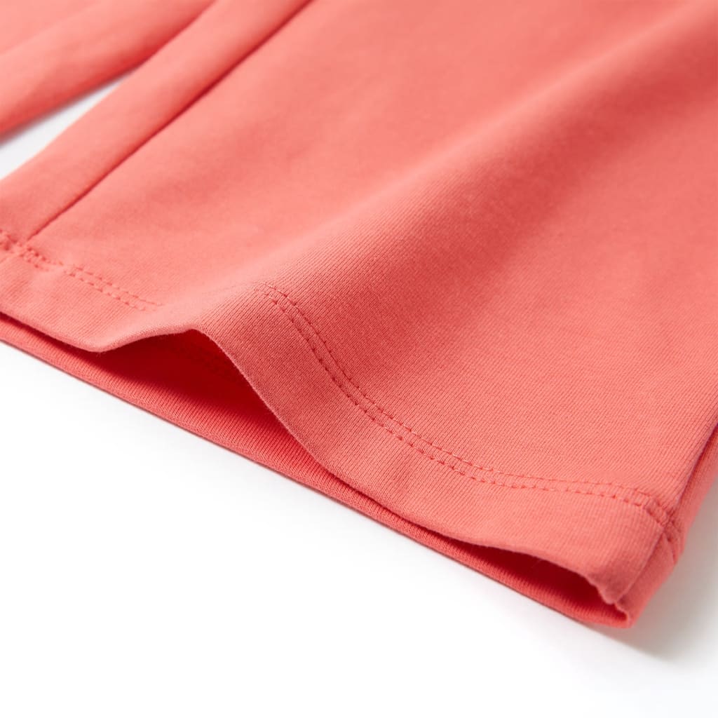 Children's wide-leg trousers, coral pink, size 116