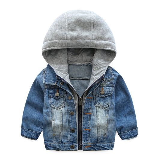 Boys Washed Soft Denim Jacket - Kidnor