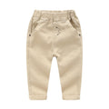 Embroidered Pants Solid Color Soft Children's Pants - Kidnor