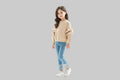 Lace sleeve and jeans - Kidnor