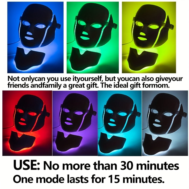 LED Facial & Neck Mask (7 Colors)-3
