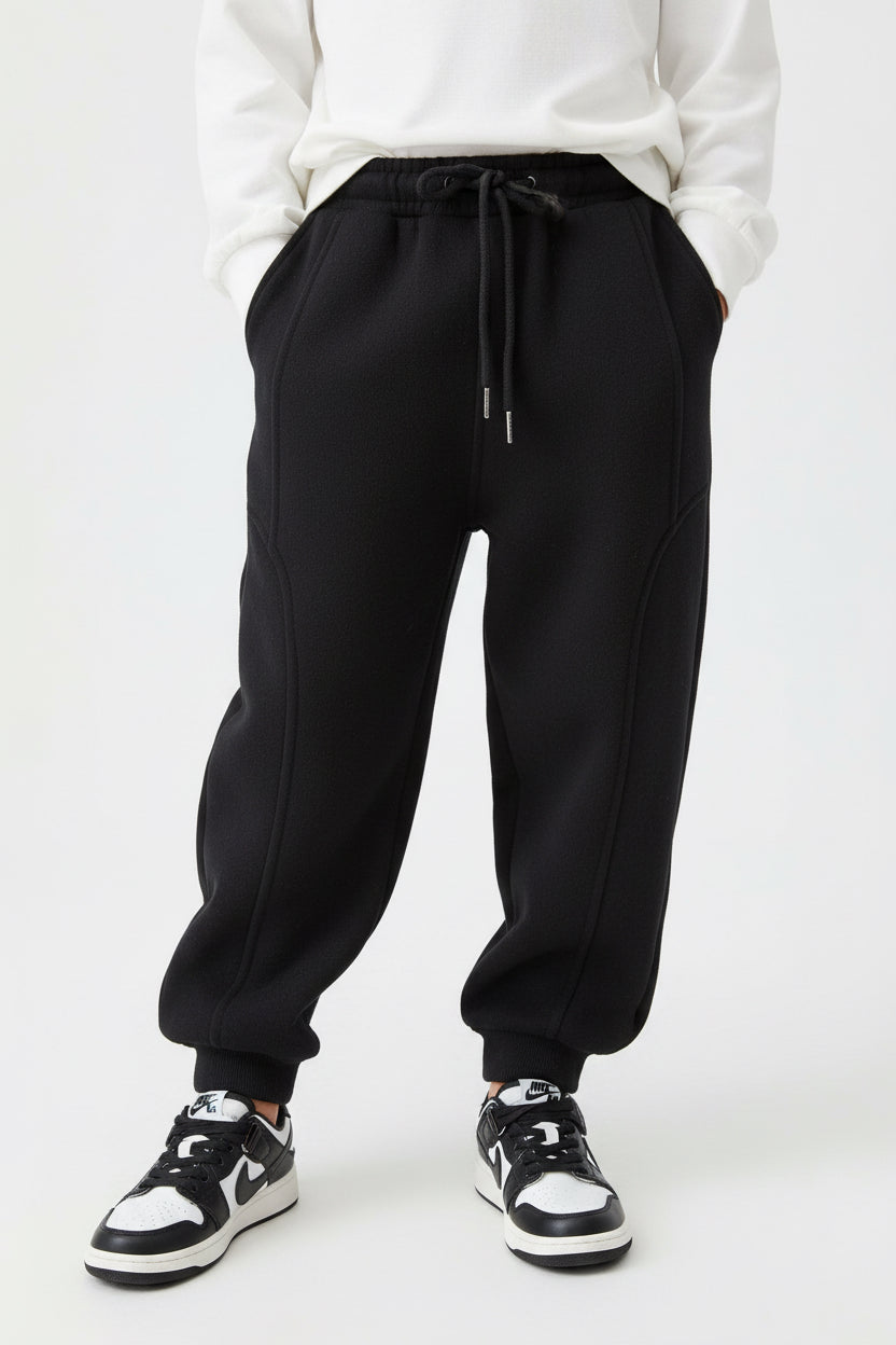 Boys' Casual Spring And Autumn Fleece Sports Pants - Kidnor