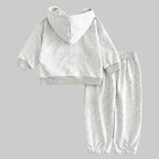 Fashion  Gray Hoodie Suit - Kidnor