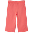 Children's wide-leg trousers, coral pink, size 116
