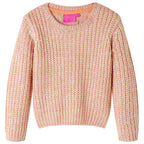 Children's knitted sweater, light pink - Kidnor