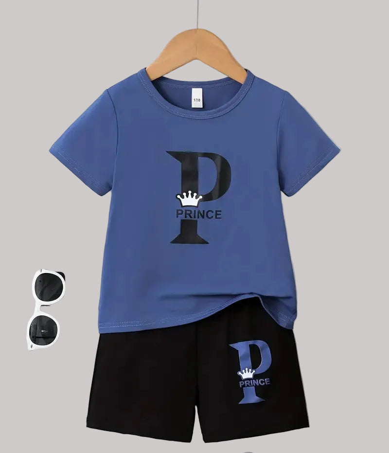Boy Comfortable Short Sleeve T-shirt Shorts Set