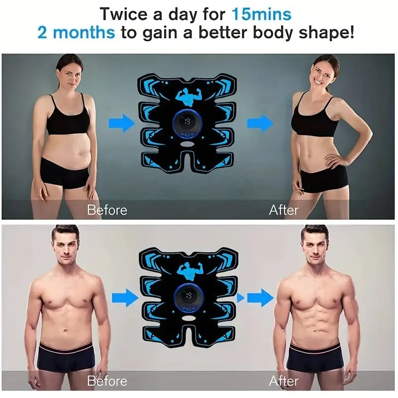 NNETM Abdominal Muscle Stimulator Trainer with 6 Modes and 19 Intensity Levels-4