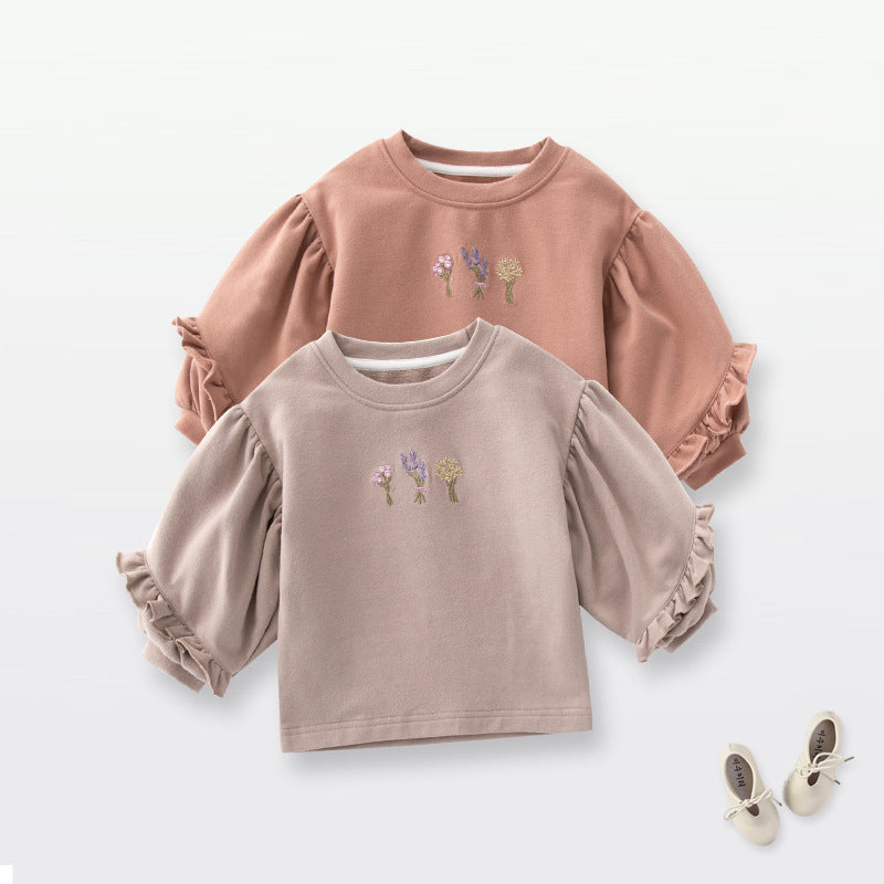Baby Autumn Clothing Sweatshirt Bell Sleeve Loose - Kidnor