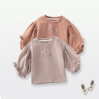 Baby Autumn Clothing Sweatshirt Bell Sleeve Loose - Kidnor