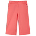 Children's wide-leg trousers, coral pink, size 116