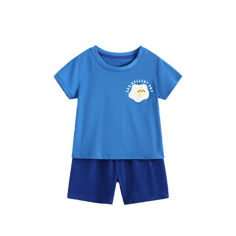 Boys' Summer New Two-Piece Set For Toddlers And Kids