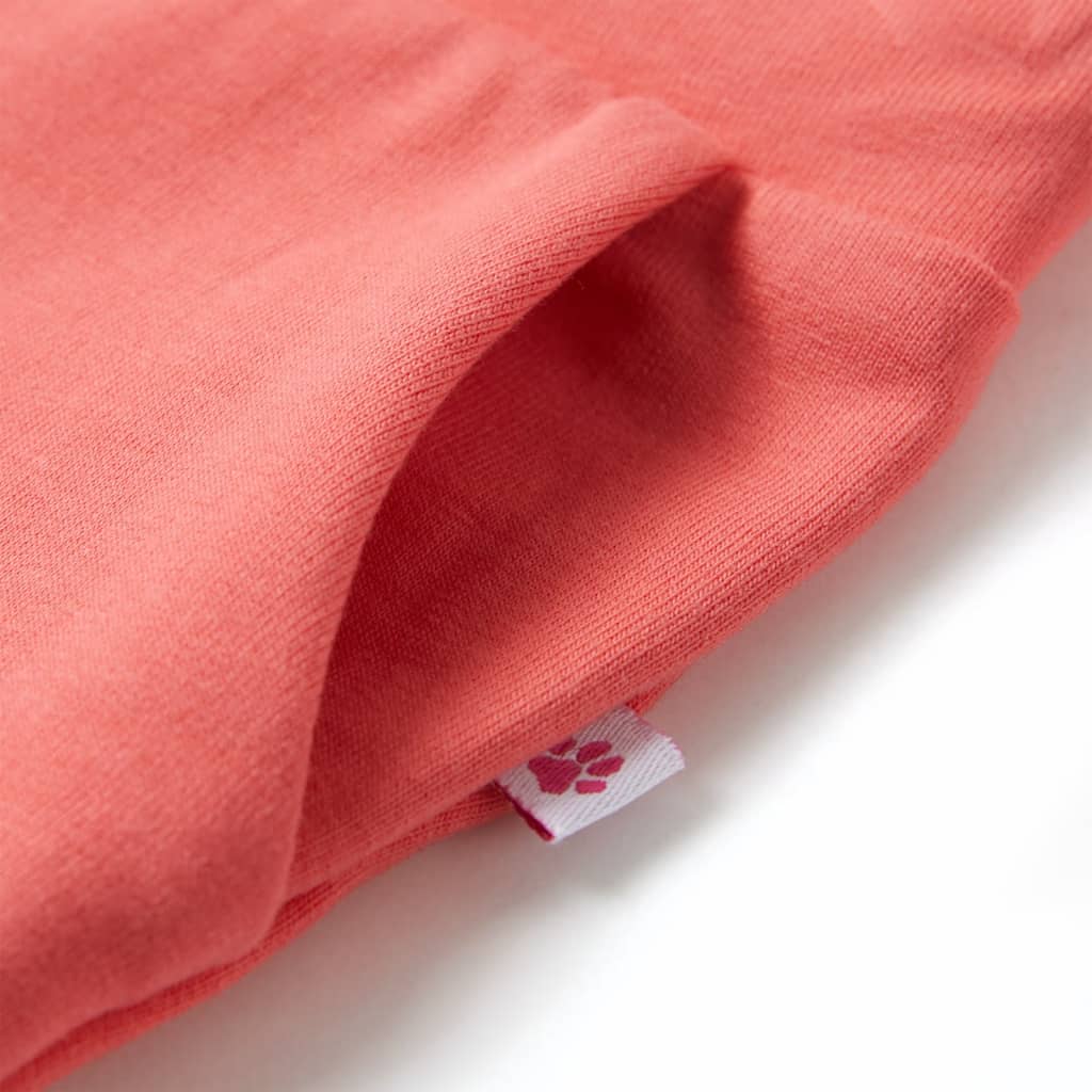 Children's wide-leg trousers, coral pink, size 116