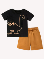 Children's Dinosaur Graphic Tee and Shorts Set - Kidnor
