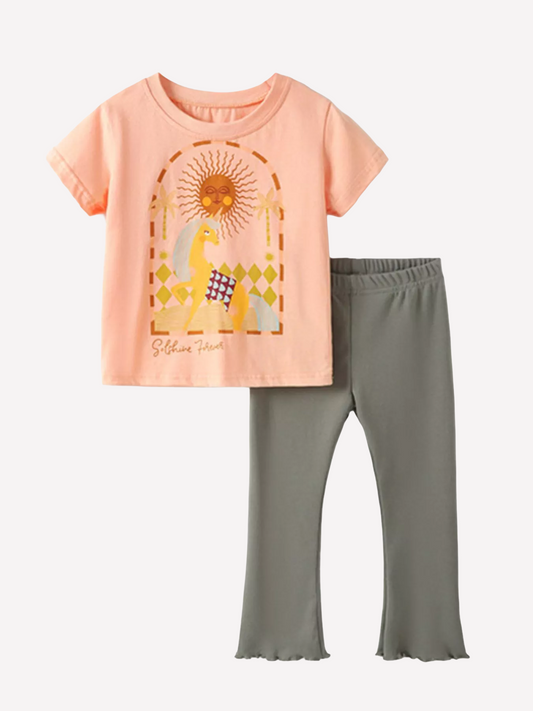Children's Graphic Tee & Pants Set - Kidnor