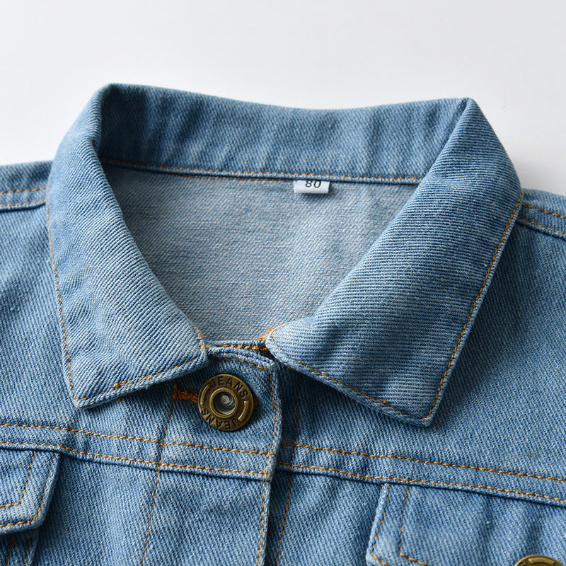 Distressed Denim Cardigan - Kidnor