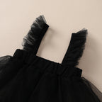 Girls Tulle Dress Blouse - Long Sleeve Fashion Top (1-6 Years)