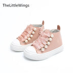 Girls' Princess shoes - Pearl & Rivet Design Waterproof Ankle shoes